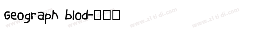 Geograph blod字体转换